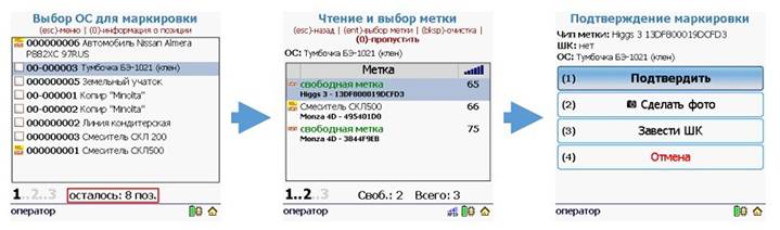 Пример маркировки