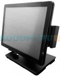 LED 15“ OL-1504T, сенсорный, безрамочный, черный USB, с усиленной подставкой, MSR (1+2+3) USB