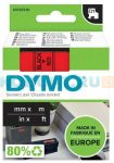 Картридж с виниловой лентой D1 для принтеров DYMO Label Manager, пластик, черный шрифт, 9 мм х 7 м Красный, (5 шт/уп) (DYMO40917)