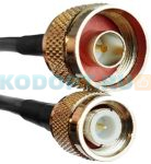 Интерфейсный TNC male - N male кабель (для Chainway URA4 9dBi&12dBi), 5м х 6мм (LMR240-TN-5M)